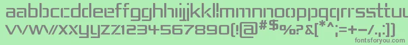 フォントRepub4 – 緑の背景に灰色の文字