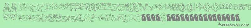 Futurestyle Font – Gray Fonts on Green Background