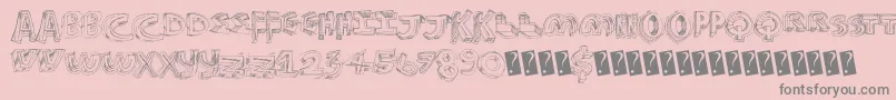 Futurestyle Font – Gray Fonts on Pink Background