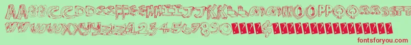 Futurestyle Font – Red Fonts on Green Background