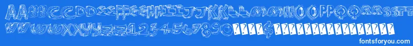 Futurestyle Font – White Fonts on Blue Background