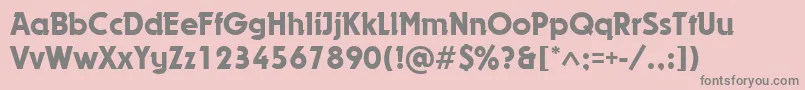 DynarMedium Font – Gray Fonts on Pink Background