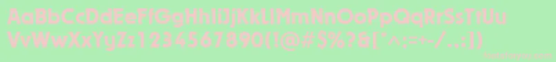 DynarMedium Font – Pink Fonts on Green Background