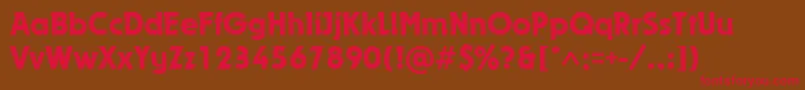 DynarMedium Font – Red Fonts on Brown Background
