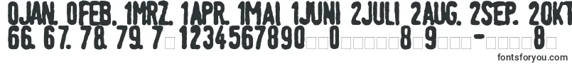 Czcionka LinotypeTagesstempelFett – pogrubione fonty