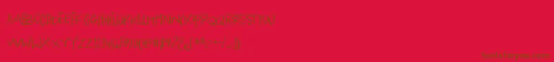 Weitere Informationen zur PigeonWingDemo-Schriftart PigeonWingDemo-Schriftart – Braune Schriften auf rotem Hintergrund