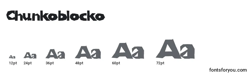 Chunkoblocko Font Sizes