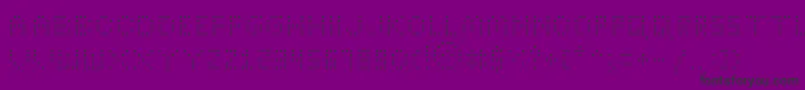 BrightLightsThin Font – Black Fonts on Purple Background