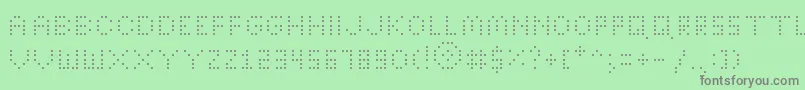 BrightLightsThin Font – Gray Fonts on Green Background
