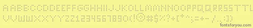 Police BrightLightsThin – polices grises sur fond jaune