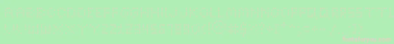 BrightLightsThin Font – Pink Fonts on Green Background