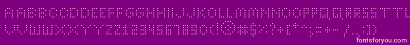 BrightLightsThin Font – Pink Fonts on Purple Background