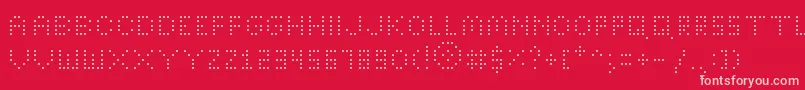 BrightLightsThin Font – Pink Fonts on Red Background