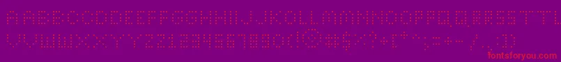 BrightLightsThin Font – Red Fonts on Purple Background