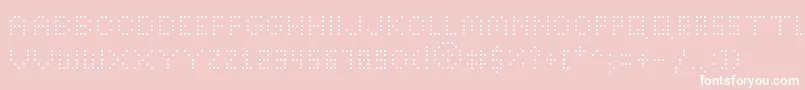 BrightLightsThin Font – White Fonts on Pink Background