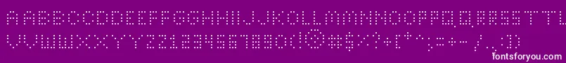 BrightLightsThin Font – White Fonts on Purple Background