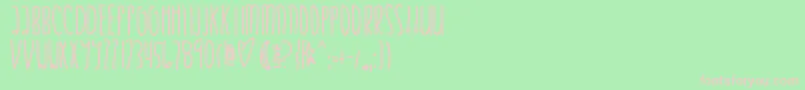 Justifymylove Font – Pink Fonts on Green Background