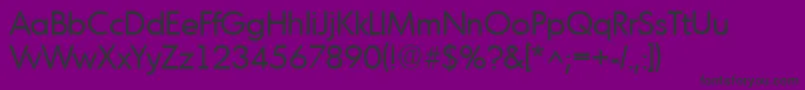 MontrealRegular Font – Black Fonts on Purple Background