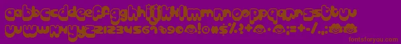 More about Billo Font Billo Font – Brown Fonts on Purple Background