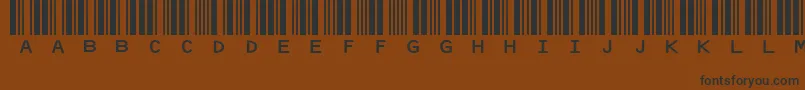 fuente Idautomationhc39mFreeVersion – Fuentes Negras Sobre Fondo Marrón