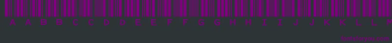 Idautomationhc39mFreeVersion Font – Purple Fonts on Black Background