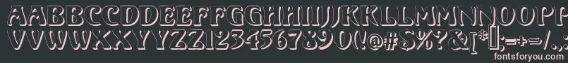 VoluteShadow Font – Pink Fonts on Black Background