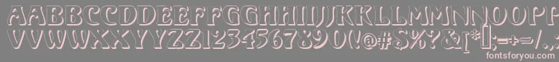 VoluteShadow Font – Pink Fonts on Gray Background