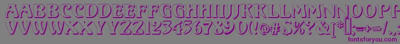 VoluteShadow Font – Purple Fonts on Gray Background