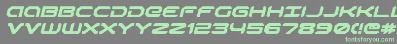 RobotaurExpandedItalic Font – Green Fonts on Gray Background