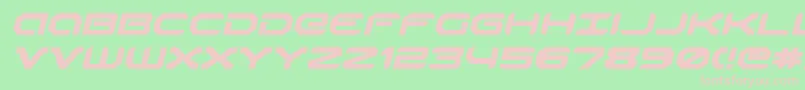 RobotaurExpandedItalic Font – Pink Fonts on Green Background