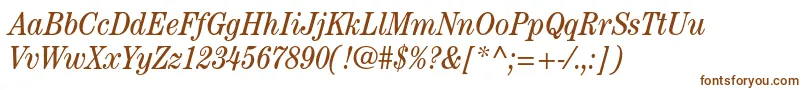 CenturystdBookcondensedit Font – Brown Fonts on White Background