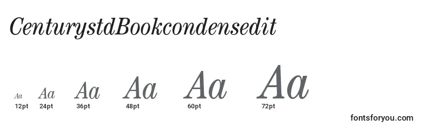 CenturystdBookcondensedit Font Sizes