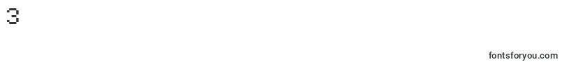 Шрифт Regupix – шрифты цифры 3