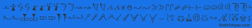 Espruar-fontti – mustat fontit sinisellä taustalla