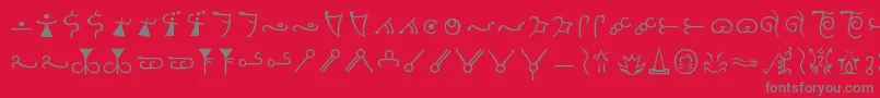 Espruar Font – Gray Fonts on Red Background