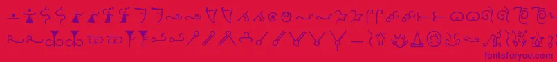 Шрифт Espruar – фиолетовые шрифты на красном фоне
