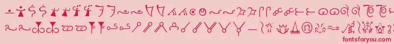 Espruar Font – Red Fonts on Pink Background