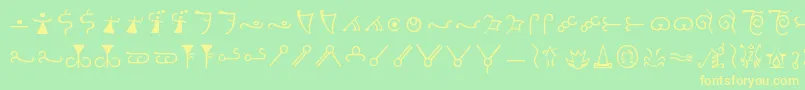 Espruar Font – Yellow Fonts on Green Background