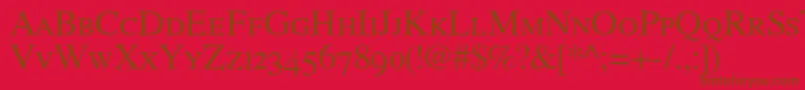 En savoir plus sur la police RomandeadfstylestdRegular Police RomandeadfstylestdRegular – polices brunes sur fond rouge