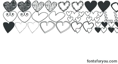 HeartsShapessTfb font – love Fonts
