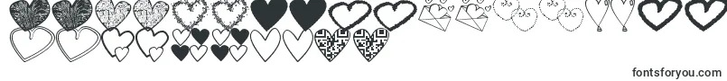 Czcionka HeartsShapessTfb – dekoracyjne czcionki