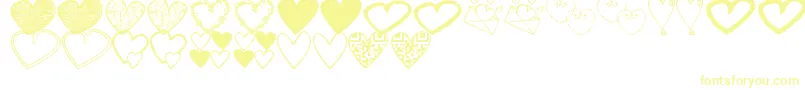 HeartsShapessTfb Font – Yellow Fonts