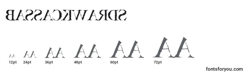 Размеры шрифта Bassackwards