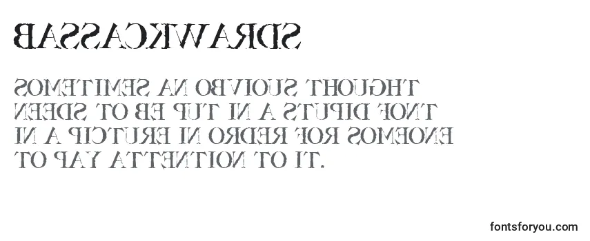 Bassackwards Font