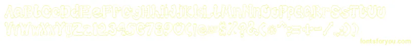 Cocksure-Schriftart – Gelbe Schriften