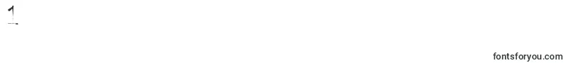 フォントInkblotscriptssk – フォント数字1