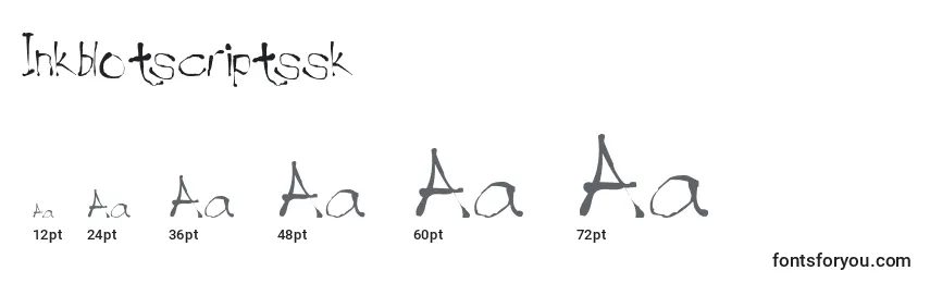 Inkblotscriptssk Font Sizes