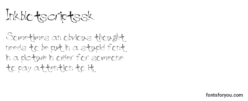 Inkblotscriptssk Font