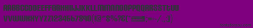 Carbonblock-fontti – mustat fontit violetilla taustalla