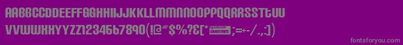 Carbonblock Font – Gray Fonts on Purple Background